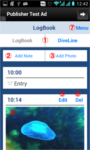 DiveLine Screen