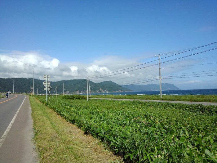 静狩峠を降りて　(その1)