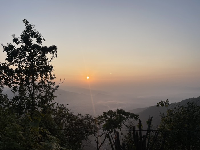 朝日がめっちゃ綺麗だったー