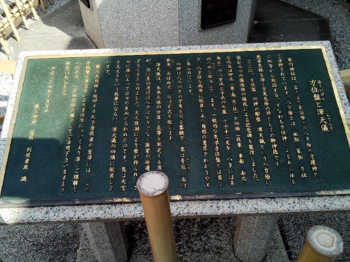 方位盤と渾天儀