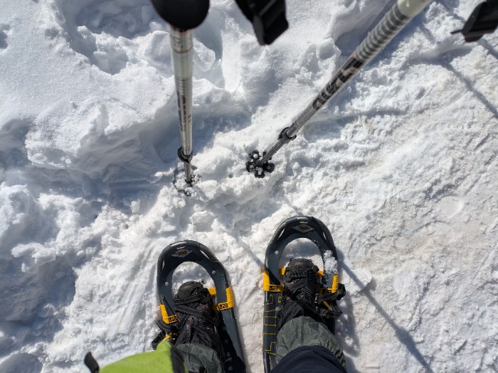 スノーシューとストック