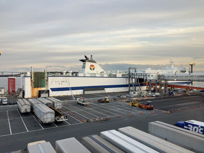 フェリー乗船受付完了