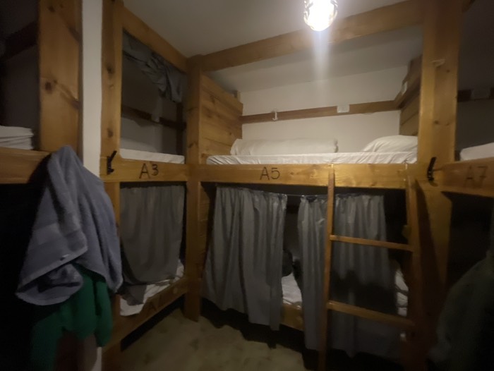 いい感じの宿のベッド