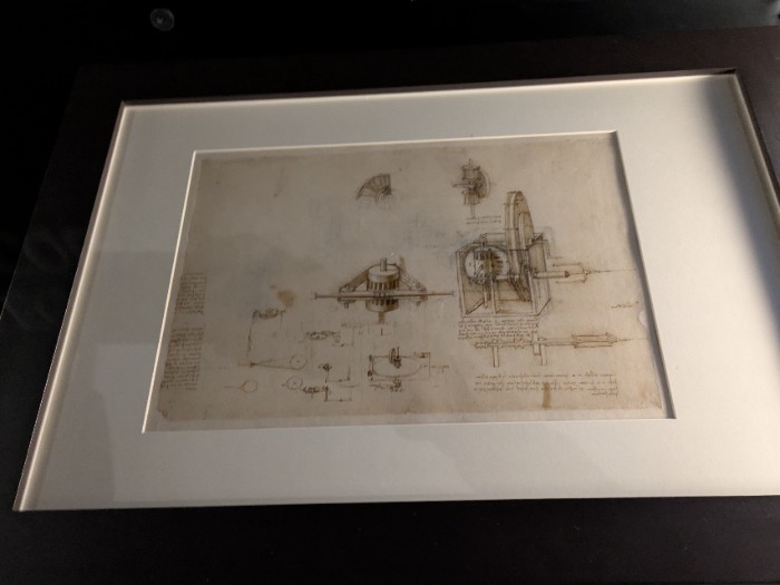 ダヴィンチの直筆スケッチ