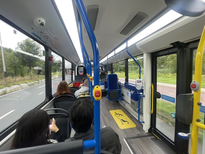 オランダのバスの中