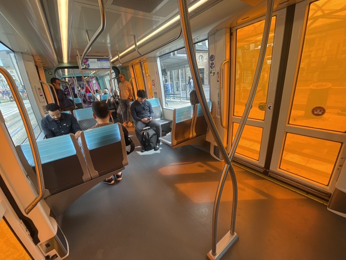 トラムの中
