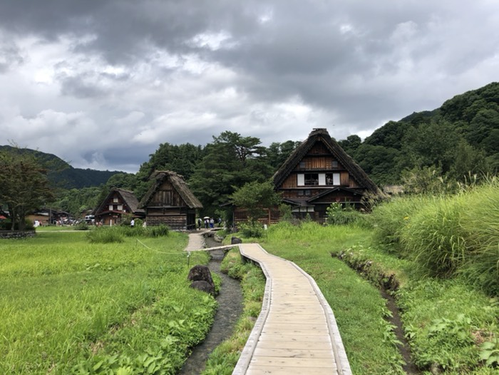 白川郷合掌造りの風景