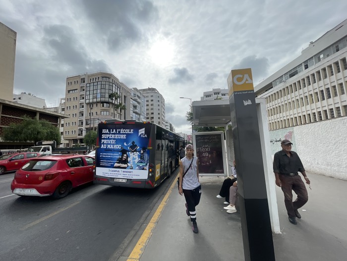 カサブランカのバス停