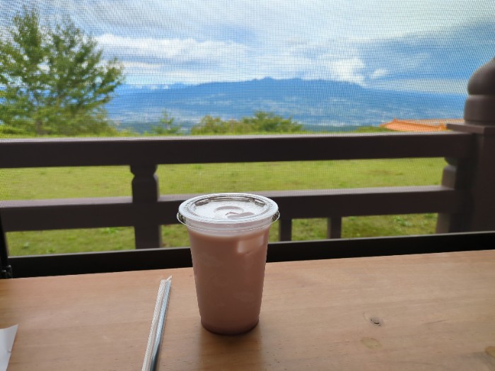 ローズミルクと赤城山