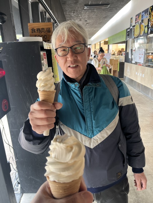 寒いけど、いつもの