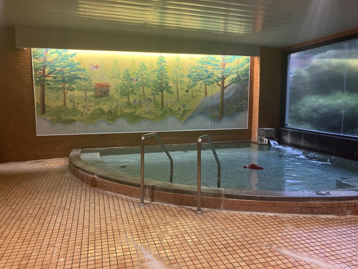 朝風呂からスタート