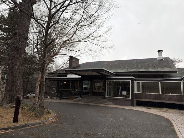 途中から雪が降ってきました